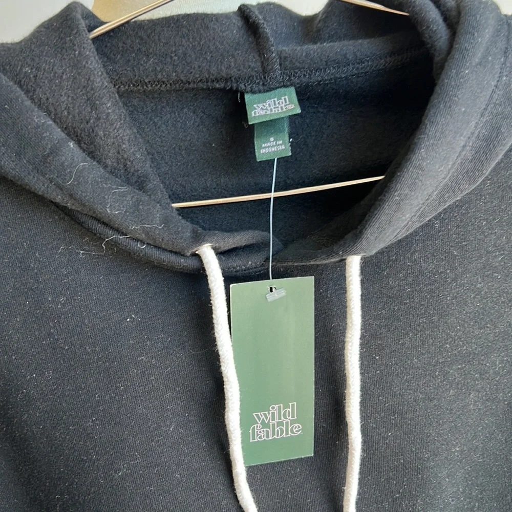 Wild Fable hooded crop sweatshirt pullover NWT - Picture 4 of 6